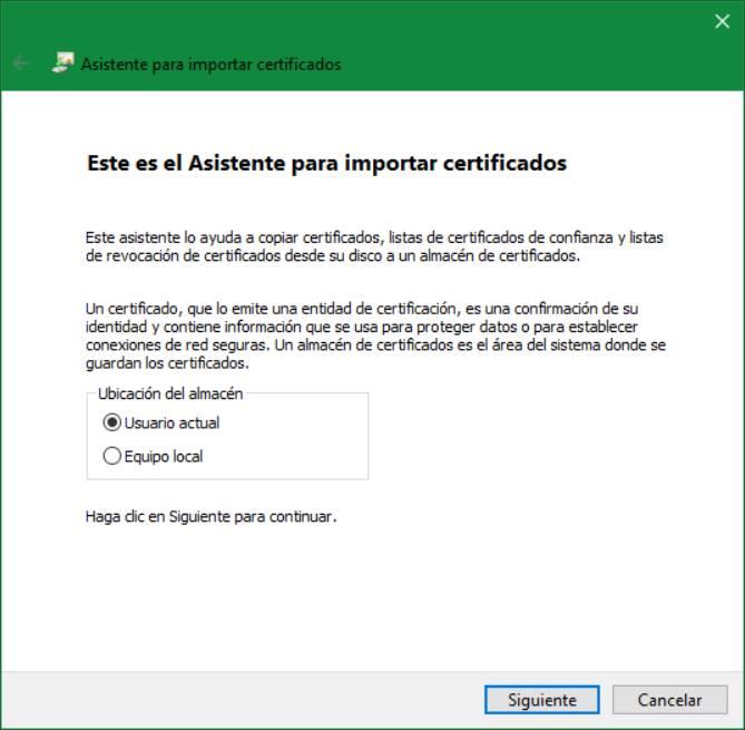Instalar certificado en Windows 10 - 1
