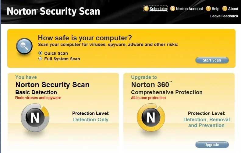 Norton Security scan