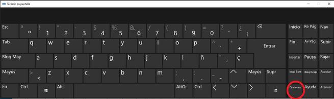 Tastatur auf Bildschirm 1