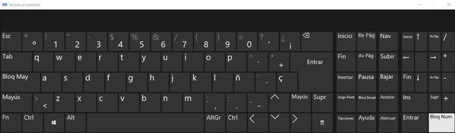 Tastatur auf Bildschirm 3