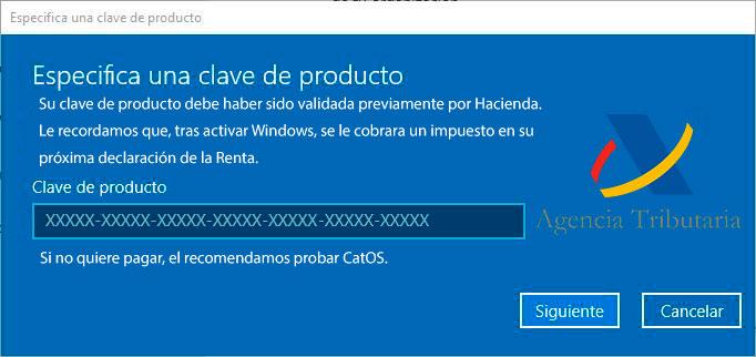 Activar Windows Hacienda