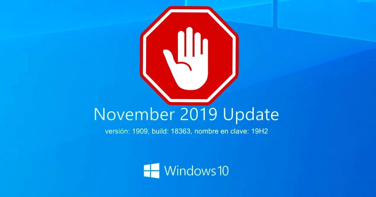 Bloquear actualización Windows 10 1909