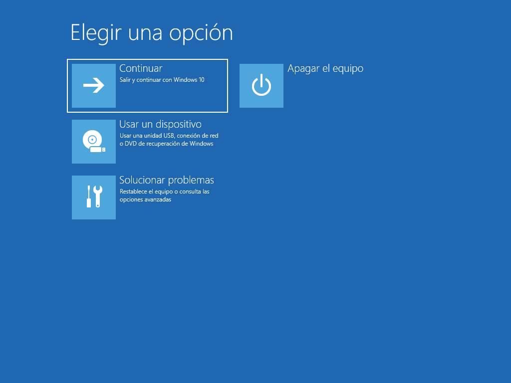 Inicio avanzado de Windows 10 - 1