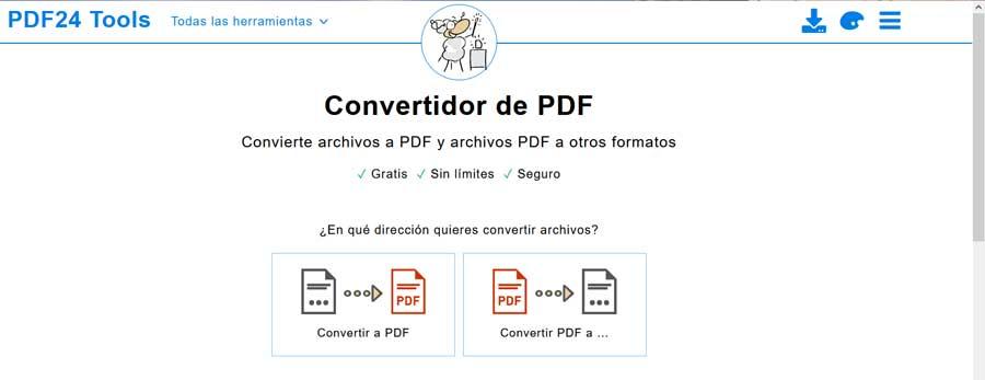 PDF24 convertir
