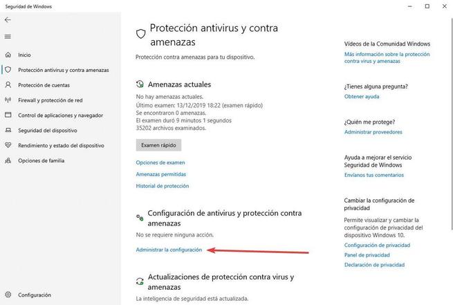 Windows Defender - Activar protección contra ransomware 2