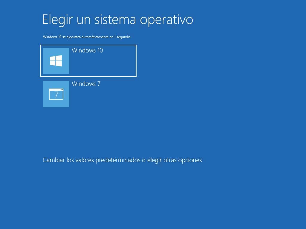 Boot Windows 10 con Windows 7