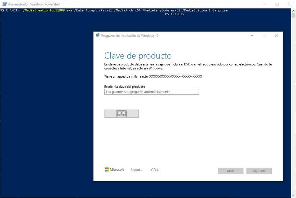 Clave de Windows para descargar Windows 10 Enterprise