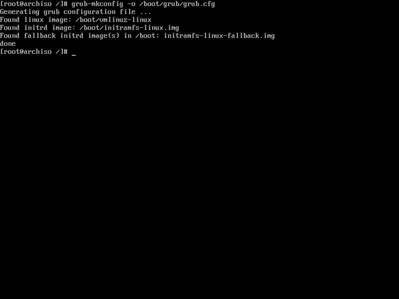 Configurar GRUB en Arch Linux