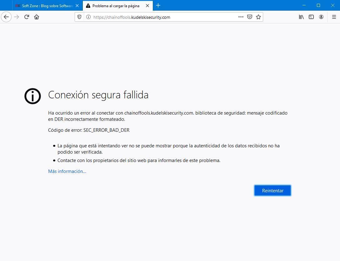 Firefox - Error seguridad certificado CVE-2020-0601