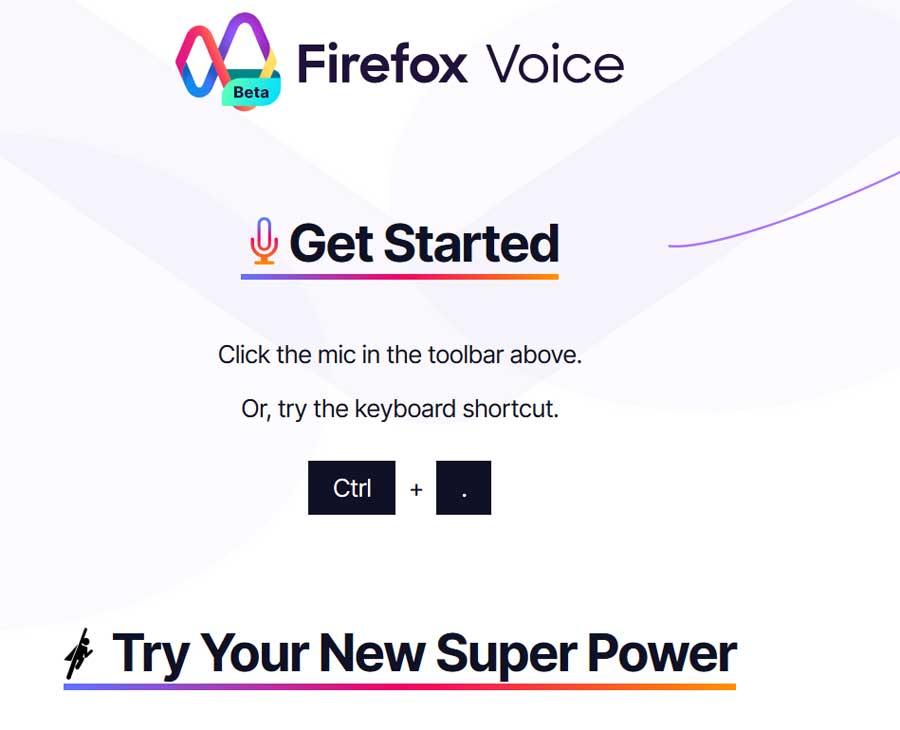 Firefox voice web alta