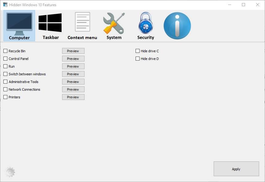 Hidden Windows 10 Features - Computer