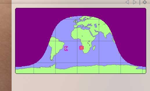 Sunligth World Map widget
