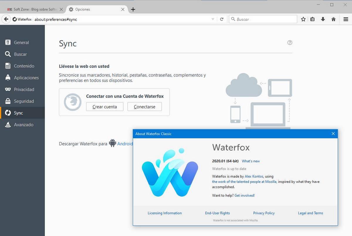 Waterfox alternativa Chrome basada en Firefox - 3