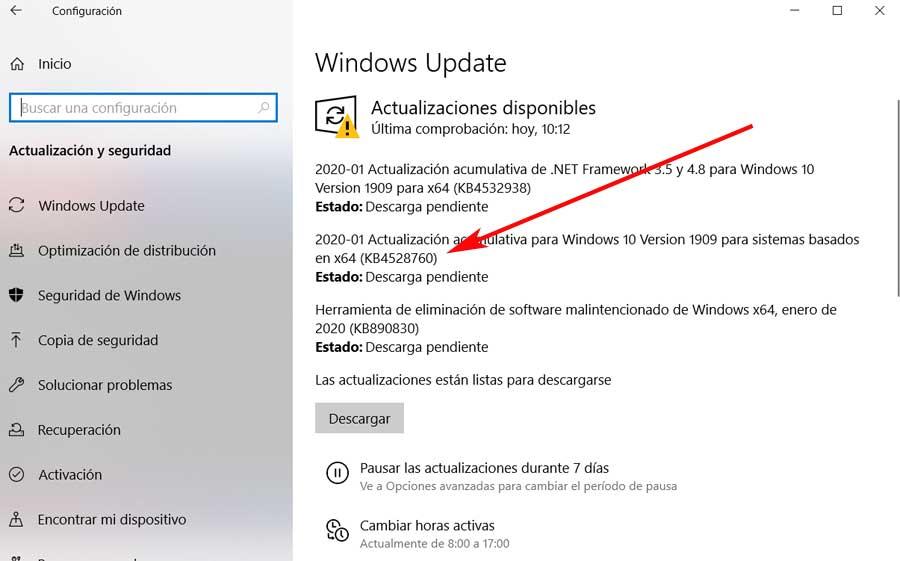 Windows update Windows 10
