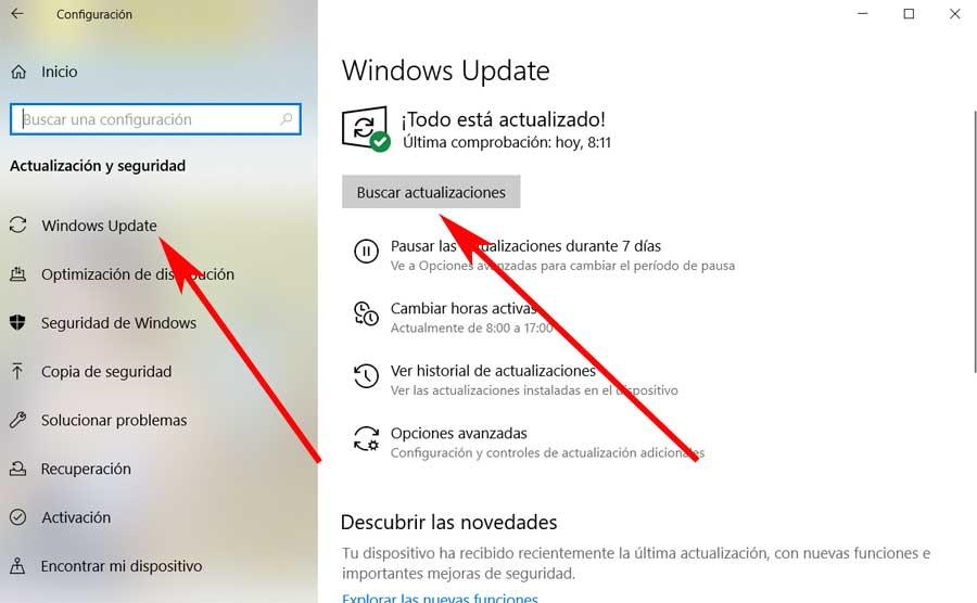 Configuración Windows 10