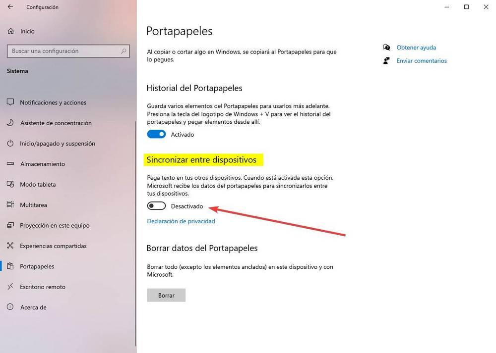 Configurar privacidad Windows 10 - 3