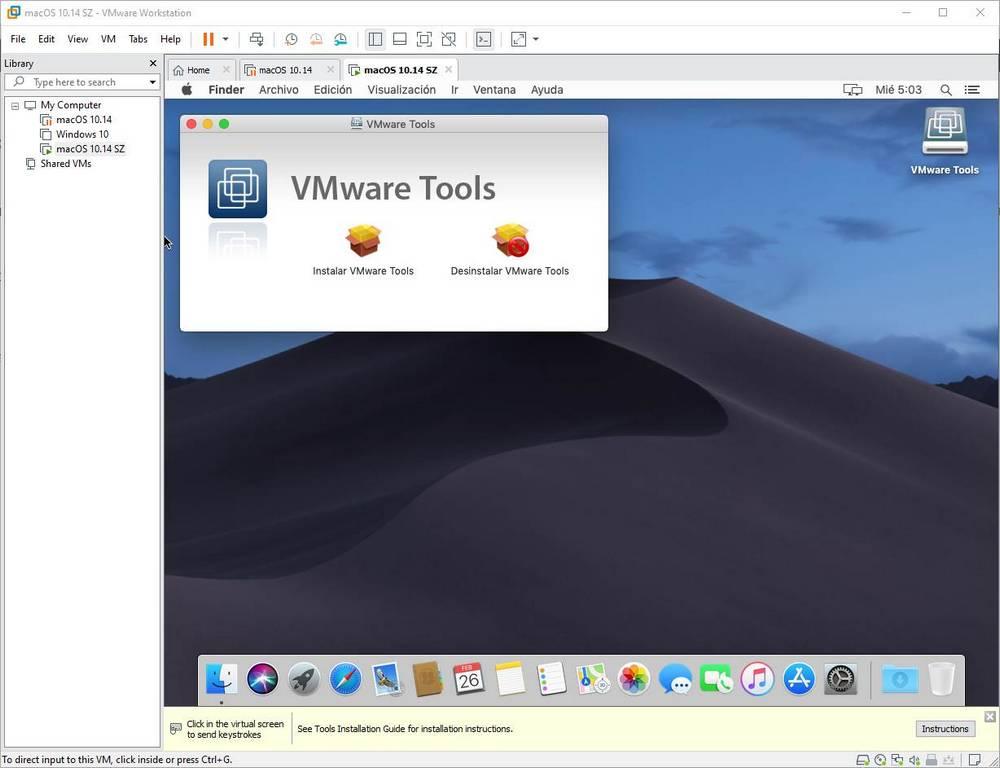 Установите VMware Tools в macOS - 2