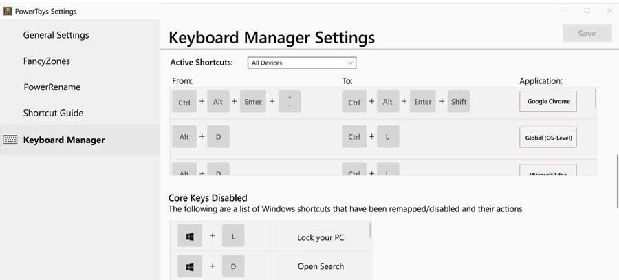 Keyboard Shortcut Manager