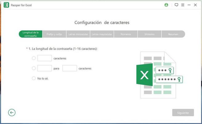 Passper for Excel - Averiguar contraseña 2