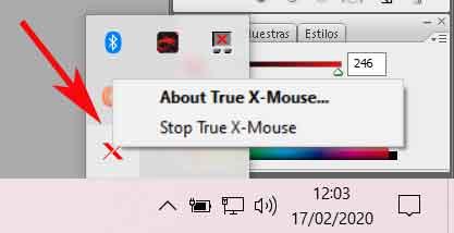 True X-Mouse menú