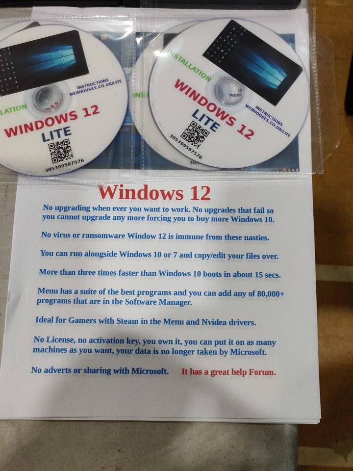 Windows 12 Lite DVD