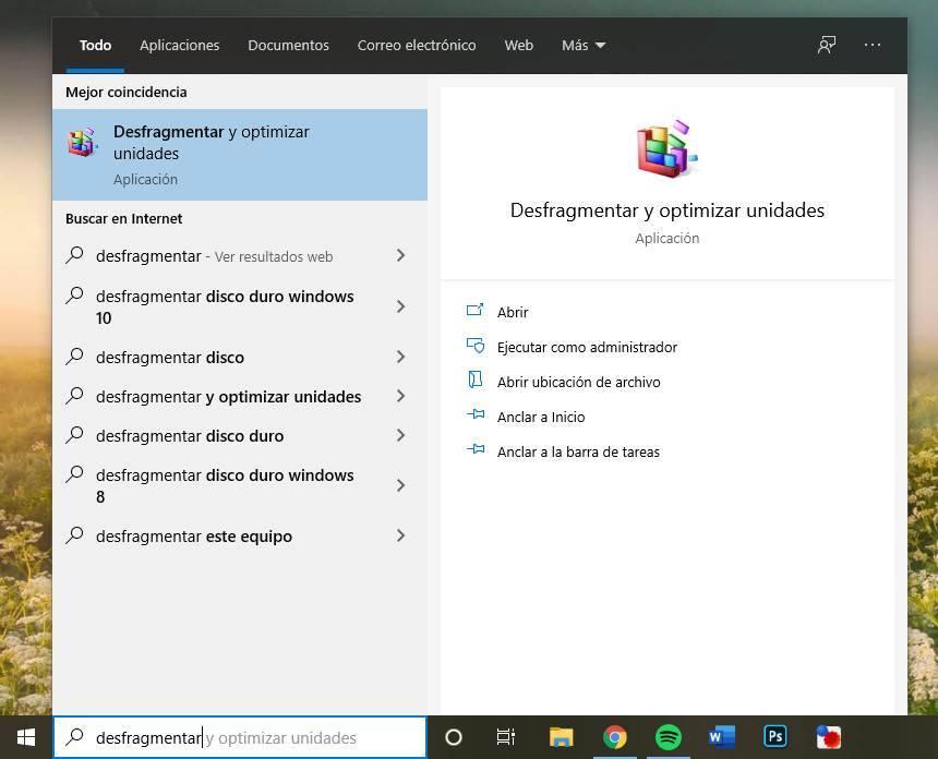 Desfragmentar diskotek ssd Windows 10 - 1