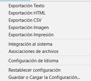 FilelistCreator exportar