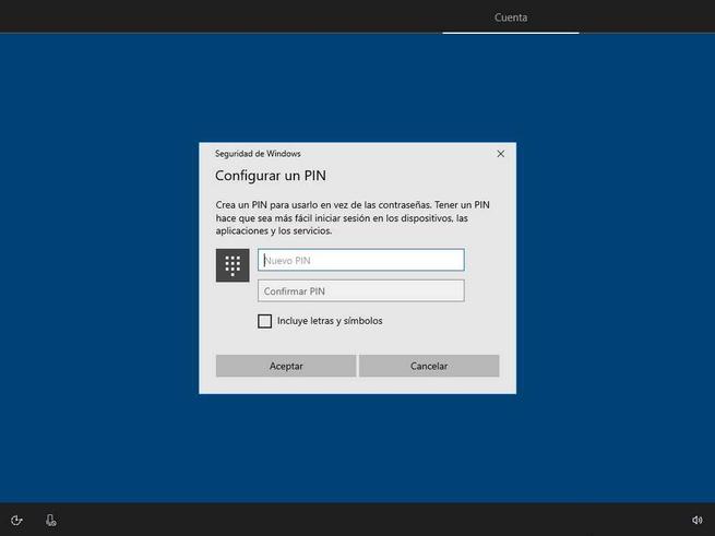 Instalar Windows 10 - Crear y elegir PIN