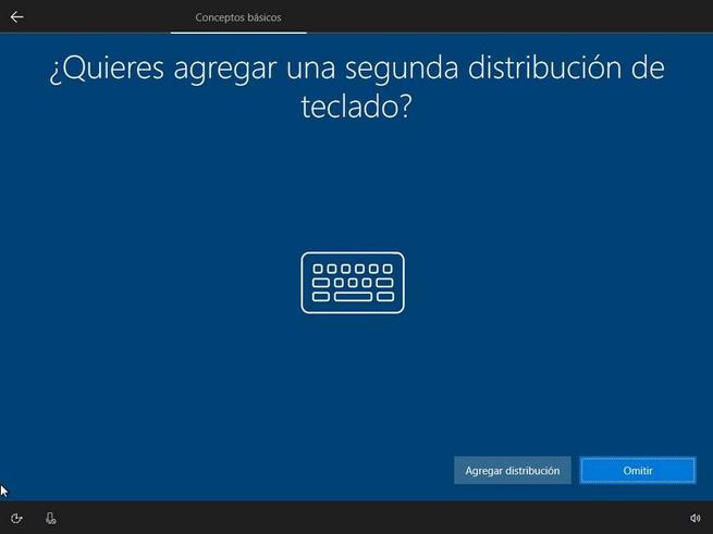Instalar Windows 10 - Segunda distribución de teclado