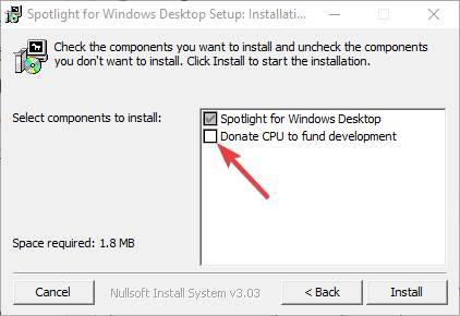 Spotlight for Windows Desktop - Instalación