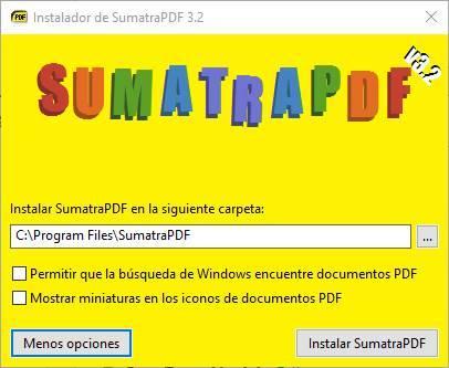 Sumatra PDF 3.2 - Instalar