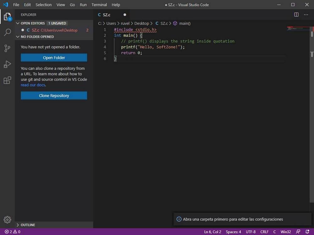 Visual Studio Code - Hello World