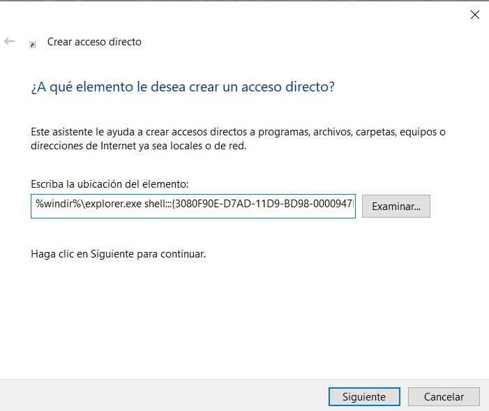 Acceso Vista tareas Windows