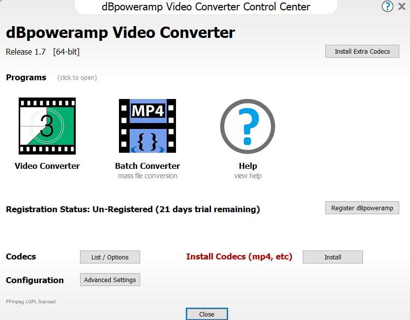 dBpoweramp Video Converter