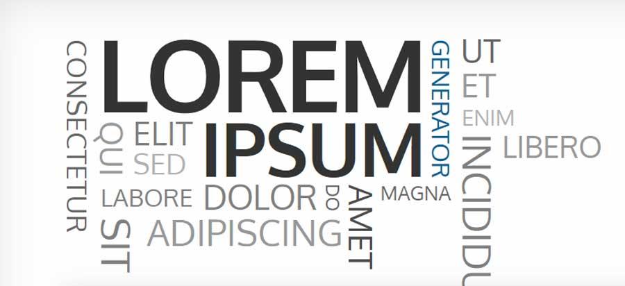 Lorem Ipsum generador de contenidos