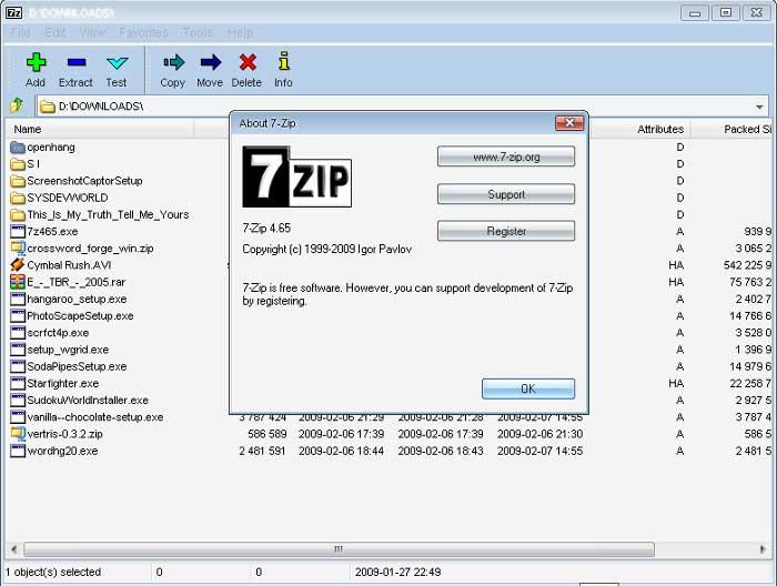 7-Zip compresor de archivos