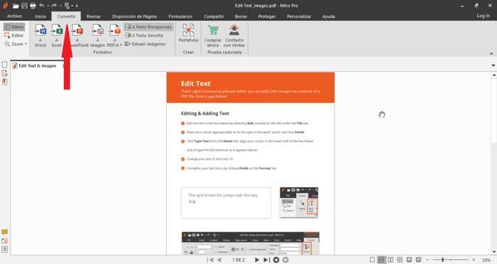 Konvertieren Sie PDF mit Nitro Pro