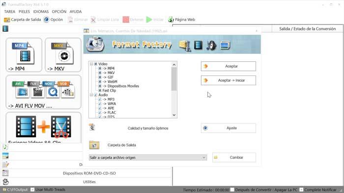 포맷 팩토리 옵션 및 아카이브