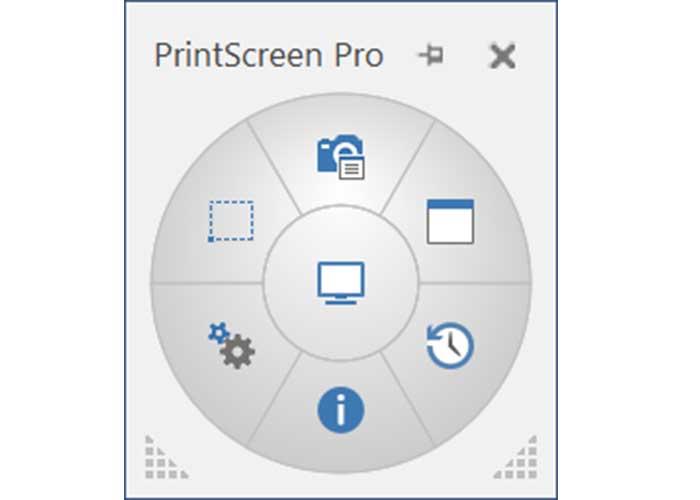 Gadwin PrintScreen menú principal