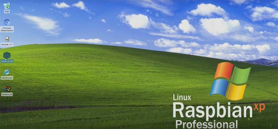 RaspbianXP Windows XP