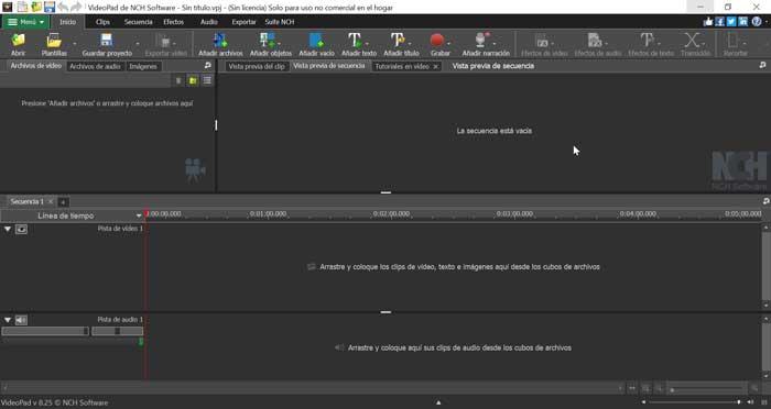 VideoPad Video Editor, programa para editar vídeos