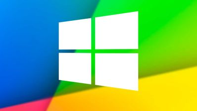 Windows 10 fondo con logo blanco