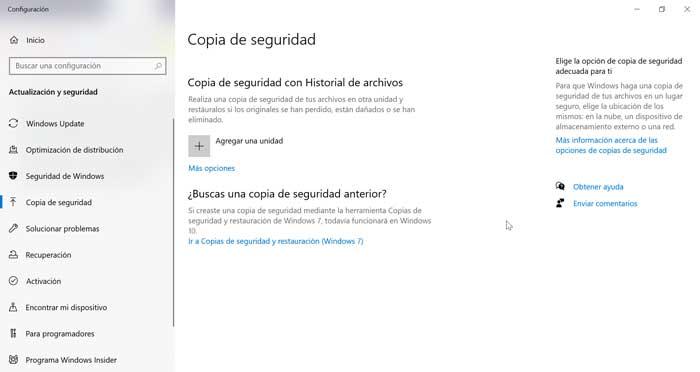 Copia de Seguridad de Windows 10
