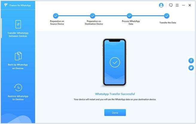 iTransor for WhatsApp - Copiar a otro móvil 3