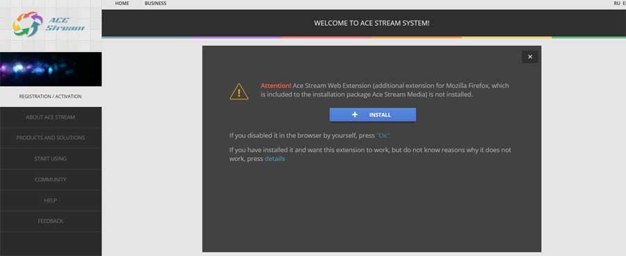 Ace stream extension