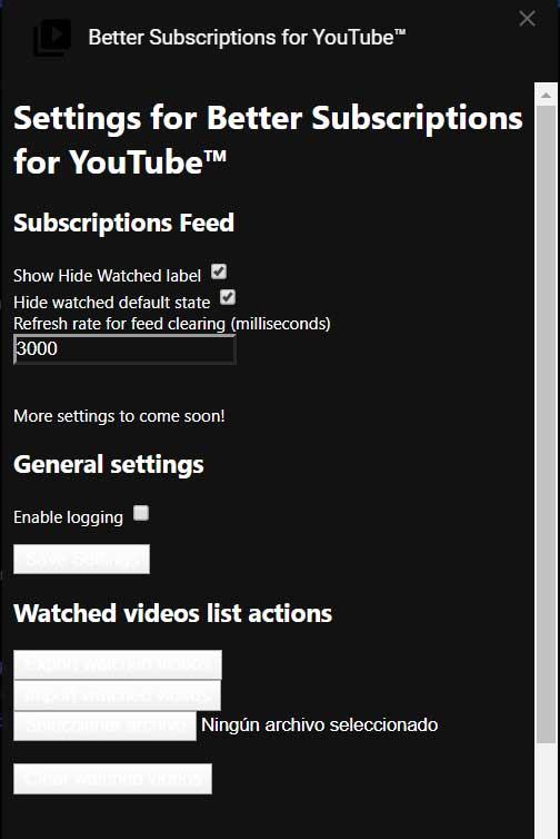 Better Subscriptions for Youtube Chrome