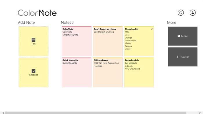 ColorNote, aplicación para crear notas