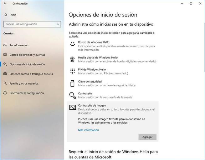Configurar Windows Hello - Contraseña de imagen 1