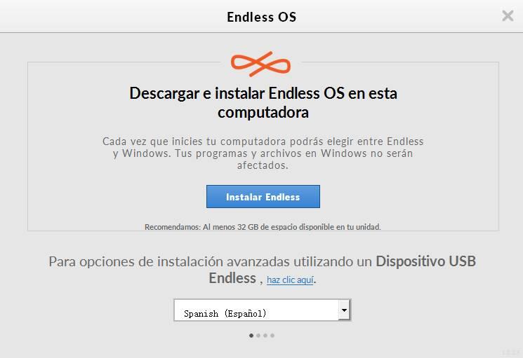 Instalar Endless OS en Windows