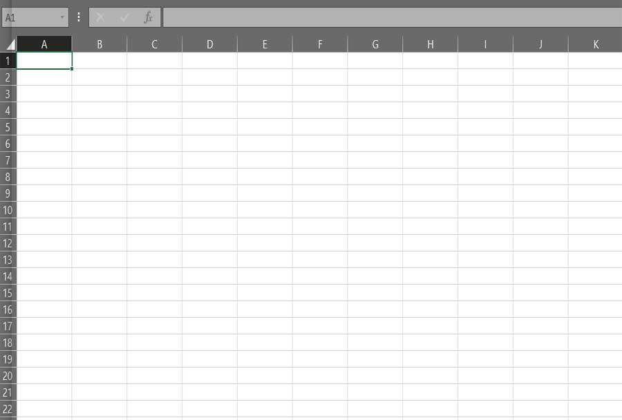 Interfaz celdas Excel